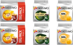 TASSIMO Rund-Um-Die-Uhr-Paket Morning Café XL - Krönung XL - Café Hag Crema