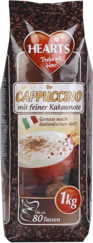 Hearts Cappuccino M.f.Kakaonote 1,0kg 1 Hearts Cappuccino M.f.Kakaonote 1,0kg