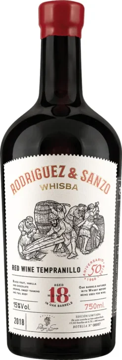 Javier Rodriguez Rodriguez & Sanzo Tempranillo Whisky-Fass D.O. (1x 0,75l) Rotwein Trocken
