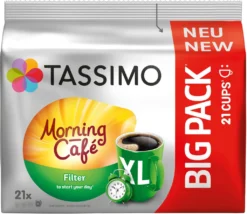 TASSIMO Kapseln Morning Café Filter XL T Discs 1 Packung - 21 Getränke Kaffeekapseln -Senseo || Tassimo Verkäufe 4bb94138fd2148a4d68375df0c159a4f