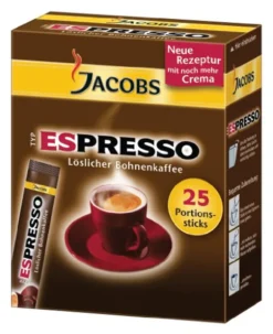 Jacobs Typ Espresso Sticks | Löslicher Kaffee | 25 Portionen 17 Jacobs Typ Espresso Sticks | Löslicher Kaffee | 25 Portionen -Senseo || Tassimo Verkäufe 4feca1606d5d54166f130180113afcce