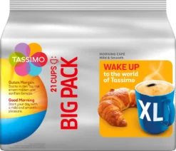 TASSIMO Morning Café XL Big Packs Mix-Paket 3 Sorten 6 Packungen 126 Getränke -Senseo || Tassimo Verkäufe 5054bee11927b98686e5cc697e667b98