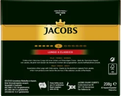 Jacobs Lungo 6 Classico XXL-Pack | 40 Nespresso® Komp. Kapseln -Senseo || Tassimo Verkäufe 51fd7e886c5334ca4c699a1d395a45b0 1