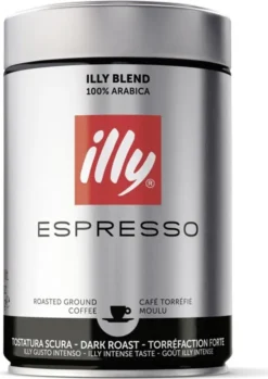 Illy Espresso Dunkle Röstung / Dark Roast | Gemahlen | 250g-Dose