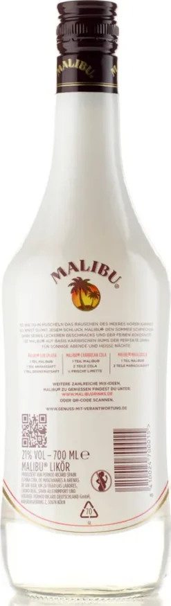 Malibu Carribean Rum Mit Kokusnusslikör | 21 % Vol | 0,7 L -Senseo || Tassimo Verkäufe 52dbf346ddd1318082c3ab16f004de49