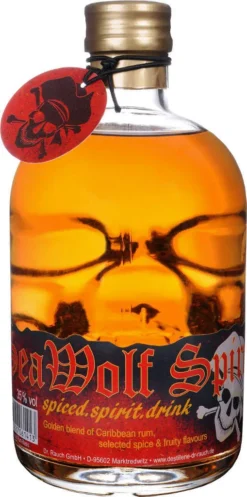 Sea Wolf Spirit - Spiced Rum 35% Vol. Totenkopfflasche, 1 X 0,5l -Senseo || Tassimo Verkäufe 539a6a7962a1f04e5c8484b52cb79faa