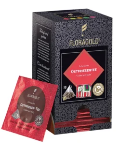 Schwarztee OSTFRIESEN-TEE Golden & Malty Von Floragold, 15er Pyramidenbeutel