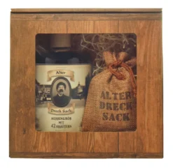 Geschenkbox Alter Dreck Sack Herren Likör Mit 42 Kräutern 0,5L Kräuterlikör Kräuterschnaps 32% Vol -Senseo || Tassimo Verkäufe 55c56165702f2d5f817e6d4b5c883c94