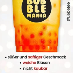 Popping Boba-Fruchtperlen Für Bubble Tea | Erdbeere - Fuchtige Tapioka Perlen Von Bubble Mania 450 G -Senseo || Tassimo Verkäufe 55fc08822d6d8b0462b26037bf764e70