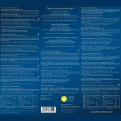 XL Tee Adventskalender (48x49cm!) 24 Pyramiden-Beutel, Hochwertige Kräuter-, Früchtetees -Senseo || Tassimo Verkäufe 56baf2ef678cb91a5fb5b4eff8b91a13