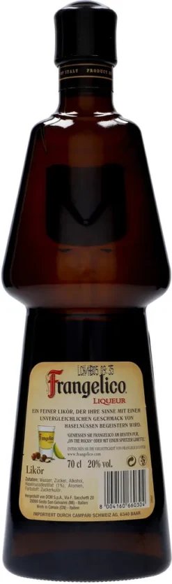 Frangelico Hazelnut Liqueur | 20 % Vol | 0,7 L -Senseo || Tassimo Verkäufe 56d1bb0e8875f8fa950a421f1a86e50a