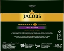 JACOBS Kapseln Nespresso®* Kompatibel 2 X 40 Lungo 8 Intenso + 2 X 40 Espresso 10 Intenso XXL-Pack - Insgesamt 160 Getränke -Senseo || Tassimo Verkäufe 579039b67a64a47c167969a6b55955ae