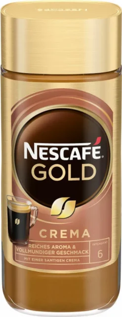 Nescafé® Nescafé Gold Crema | Löslicher Kaffee | 200g-Glas -Senseo || Tassimo Verkäufe 5aed229d16d29746b1d6e5d306dda5de