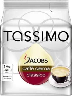 Tassimo Jacobs Caffè Crema Classico | 16 T Discs, Kaffeekapseln -Senseo || Tassimo Verkäufe 5c4fff3e65c4ad237fafa2141508e7ca