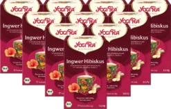10 X BIO YOGI TEA Ingwer Hibiskus | 10 X 34g