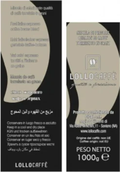 Kaffeebohnen Espresso Schwarz Lollo Caffè 1 Kg X 6 - Lollo Caffè -Senseo || Tassimo Verkäufe 621aeacd881e77e5eeffa0f6f1d8fded
