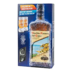 Vecchio Amaro Del Capo | Kräuterlikör Aus Kalabrien | Geschenk-Set Mit 1 Flasche 0,7l. Und 2 Ice-Shot-Gläsern -Senseo || Tassimo Verkäufe 64f2c84e4712c3bbf2d426d66e09f27a