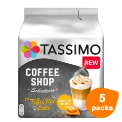 TASSIMO Coffee Shop Selections Toffee Nut Latte T Discs Kapseln 5 X 8 Getränke -Senseo || Tassimo Verkäufe 66d8c09b9ef058ac384b1ec2bbe9bdc6