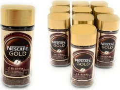 Nestlé® Nescafé Gold Das Original, Löslicher Bohnenkaffee, Kaffee, Gemahlener Röstkaffee, Glas, 100 G -Senseo || Tassimo Verkäufe 6774ea6e011b4823283128c31a0a9247