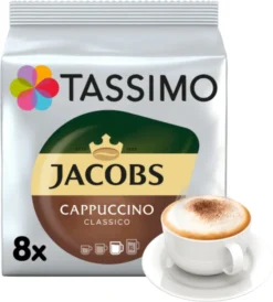 Tassimo Jacobs Cappuccino Classico | 8 T Discs, Kaffeekapseln -Senseo || Tassimo Verkäufe 67a8c47327df8a29a8d9c3a2e2c7fec9