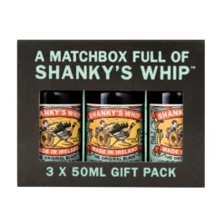 Shanky's Whip Irish Whiskey Liqueur Matchbox 3x 50ml Miniaturen