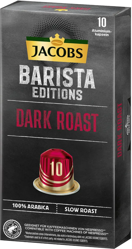 JACOBS Kapseln Barista Editions Dark Roast 10 10x10 Nespresso®* Kompatibel 5 JACOBS Kapseln Barista Editions Dark Roast 10 10x10 Nespresso®* Kompatibel – Bild 5