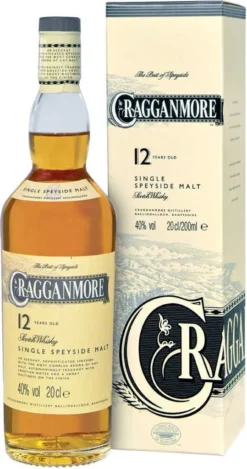 Cragganmore 12 Jahre Speyside Single Malt Scotch Whisky 0,2l, Alc. 40 Vol.-%