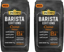 JACOBS Kaffeebohnen Barista Editions Crema Intense 2 X 1kg Ganze Bohnen + 1 Aluminiumdose Im Barista Design -Senseo || Tassimo Verkäufe 7140c3bddd9193d7cdcacff8d20fbb9c