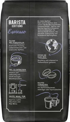 JACOBS Kaffeebohnen Barista Editions Espresso 2 X 1 Kg Espressobohnen Ganze Bohne -Senseo || Tassimo Verkäufe 734e127f74dd4233374fb070e88fb8f7