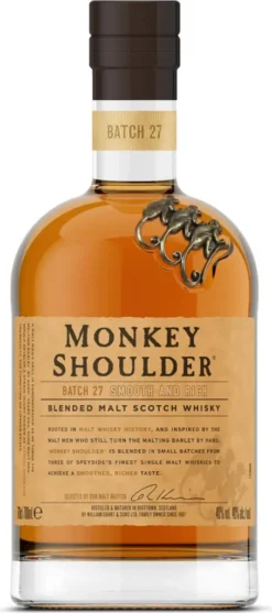 Monkey Shoulder Blended Malt Scotch Whisky | 40 % Vol | 0,7 L -Senseo || Tassimo Verkäufe 7477c278fa4a58097d0650774d515c53