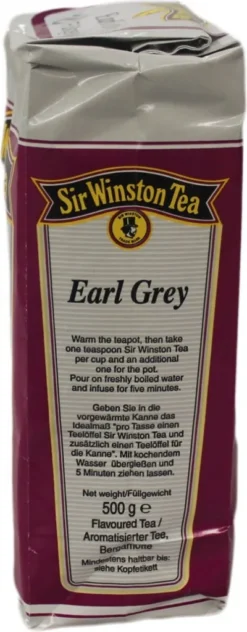 Sir Winston Tea Earl Grey | Loser Tee | 500g -Senseo || Tassimo Verkäufe 74de0ce0e5d26f6e152eb483443567c0