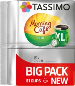 TASSIMO Kapseln Morning Café Filter XL T Discs 1 Packung - 21 Getränke Kaffeekapseln -Senseo || Tassimo Verkäufe 77198c76d0f68c5018021672c2468ab5