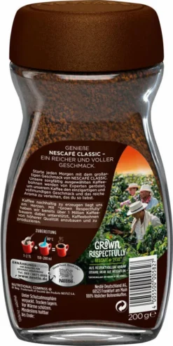 Nescafé® Nescafé Classic | Löslicher Kaffee | 200-g-Glas -Senseo || Tassimo Verkäufe 788e5dd755b49b0ba490c903350104f0