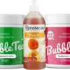 Bubble Tea Set - Kiwi Und Granatapfel, Pfirsichsirup, Tassen Und Strohhalme