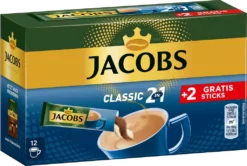 JACOBS Löskaffee Classic 2in1 Löslicher Kaffee 12 X 10+2 Sticks Instantkaffee 7 JACOBS Löskaffee Classic 2in1 Löslicher Kaffee 12 X 10+2 Sticks Instantkaffee -Senseo || Tassimo Verkäufe 7f1f19293a4d4140320228a85a036f83