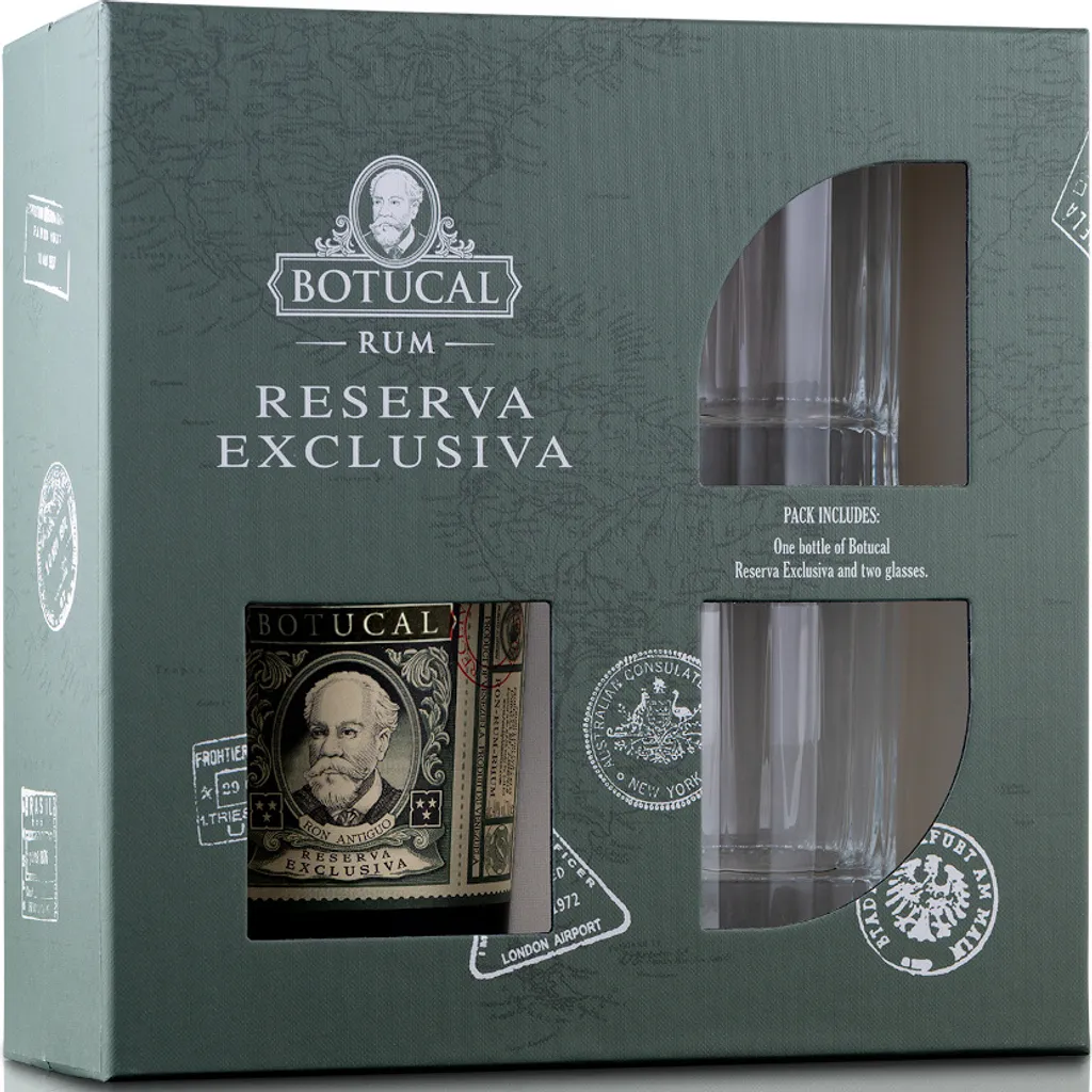 Botucal Reserva Exclusiva + 2 Old Fashioned Lasergebrandete Gläser Tradition Range Geschenkset | 40 % Vol | 0,7 L 2 Botucal Reserva Exclusiva + 2 Old Fashioned Lasergebrandete Gläser Tradition Range Geschenkset | 40 % Vol | 0,7 L – Bild 2