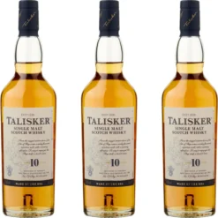 Talisker 10 Jahre, 3er, Single Malt, Schottland, Whisky, Scotch, Alkohol, Alkoholgetränk, Flasche, 45.8%, 200 Ml, 677132