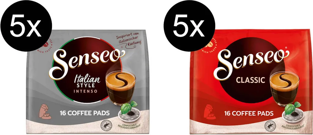 SENSEO Pads Italian Style & Classic Senseopads 160 Getränke 1 SENSEO Pads Italian Style & Classic Senseopads 160 Getränke