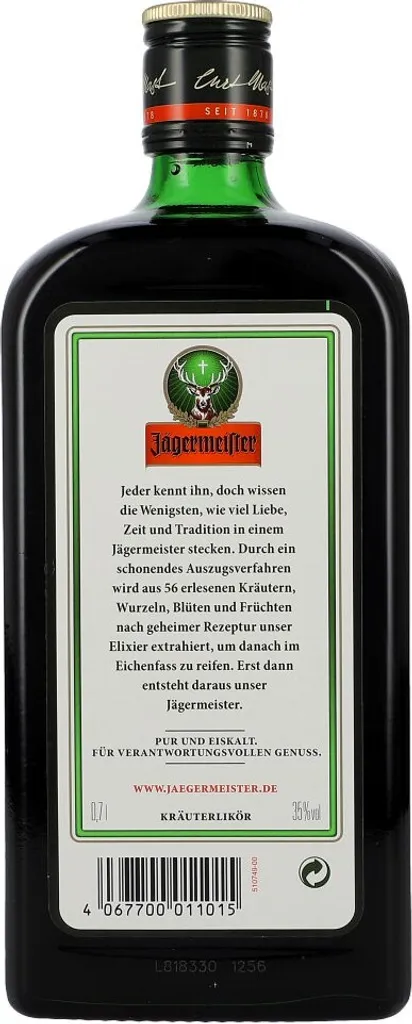 Jägermeister Kräuterlikör | 35 % Vol | 0,7 L 4 Jägermeister Kräuterlikör | 35 % Vol | 0,7 L – Bild 4
