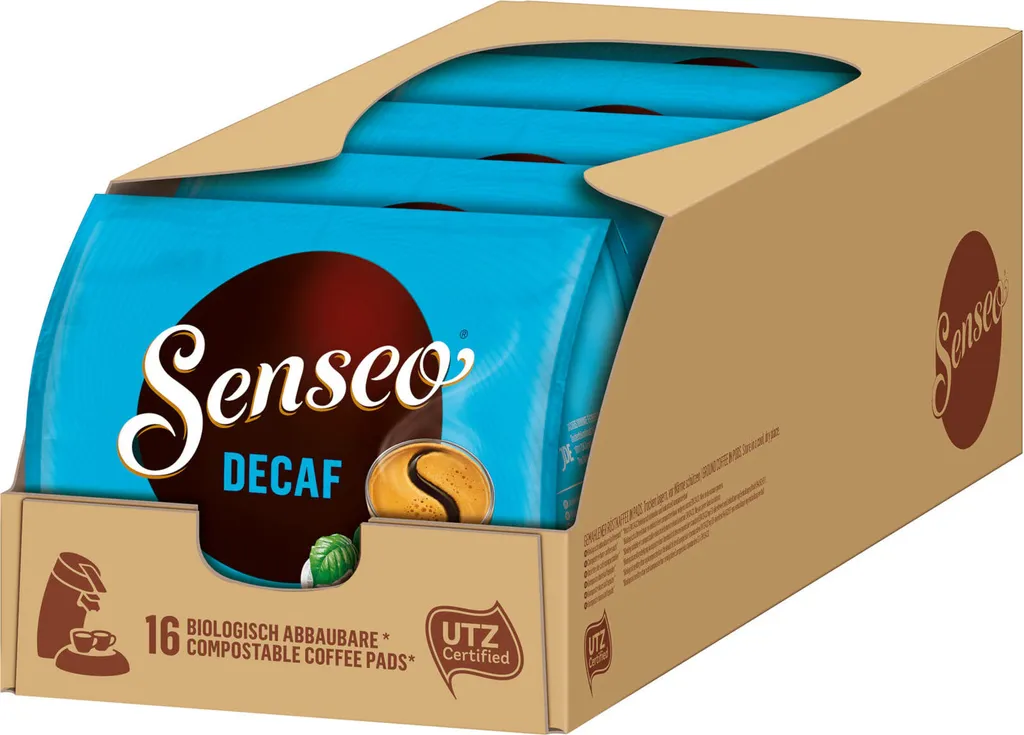 SENSEO Pads Decaf Entkoffeiniert Senseopads UTZ 80 Getränke Pads 1 SENSEO Pads Decaf Entkoffeiniert Senseopads UTZ 80 Getränke Pads