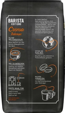 JACOBS Kaffeebohnen Barista Editions Crema Intense 2 X 1kg Ganze Bohnen + 1 Aluminiumdose Im Barista Design -Senseo || Tassimo Verkäufe 8440c723851085915bbad5a50d31f929 1