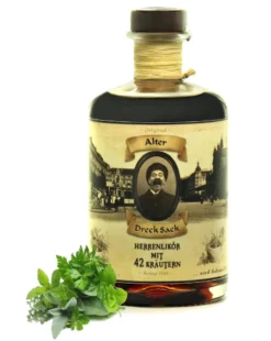 Alter Dreck Sack Herren Likör Mit 42 Kräutern 0,5L Kräuterlikör 32% Vol