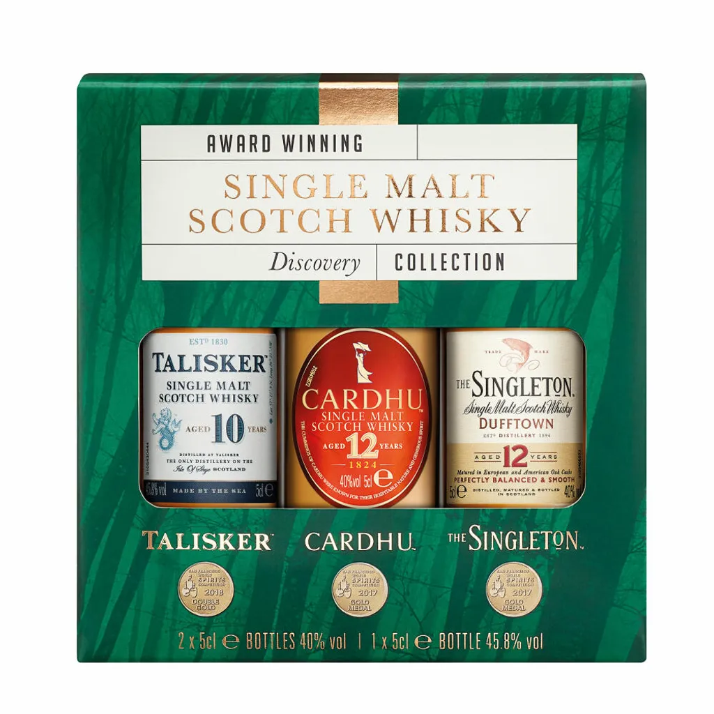 Whisky Explorer Pack Award Winning Single Malt Scotch Whisky Discovery Collection | Talisker 10 Jahre 0,05 L - Cardhu 12 Jahre 0,05 L - Singleton 12 Jahre 0,05 L | 40,0 % Vol - 45,8 % Vol | 0,15 L 4 Whisky Explorer Pack Award Winning Single Malt Scotch Whisky Discovery Collection | Talisker 10 Jahre 0,05 L - Cardhu 12 Jahre 0,05 L - Singleton 12 Jahre 0,05 L | 40,0 % Vol - 45,8 % Vol | 0,15 L – Bild 4