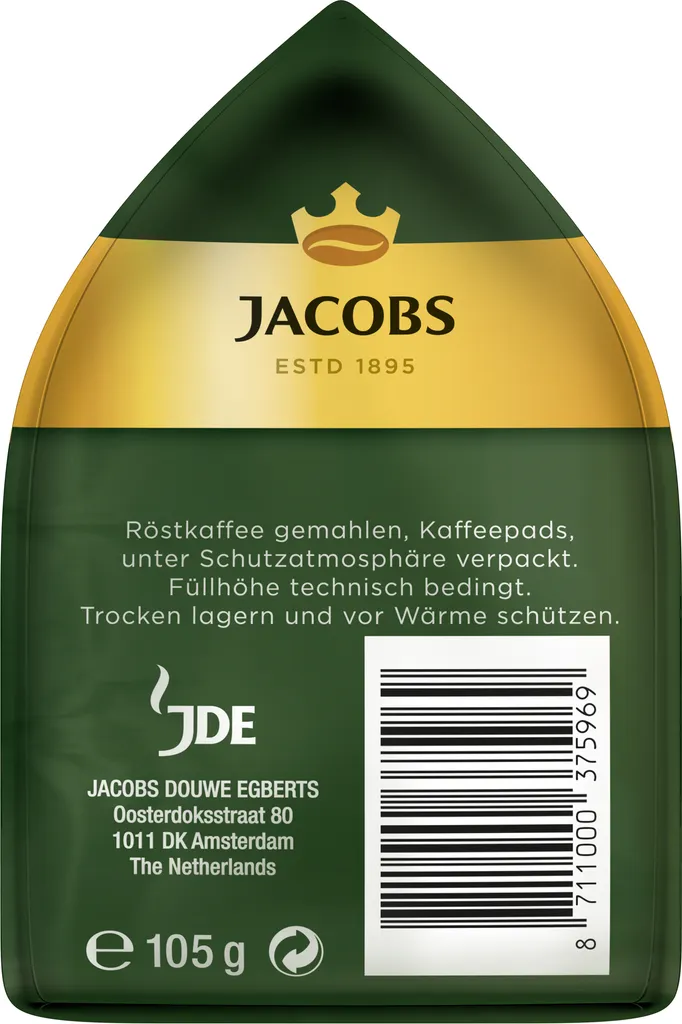 Jacobs Crema Pads | 16 Senseo Kompatible Kaffeepads 4 Jacobs Crema Pads | 16 Senseo Kompatible Kaffeepads – Bild 4