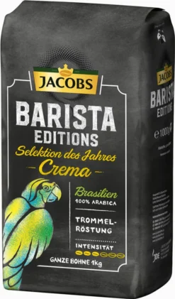 JACOBS Kaffeebohnen Barista Editions Crema Do Brasil 4 X 1 Kg Geröstete Bohnen -Senseo || Tassimo Verkäufe 9342416791b74e82dc4b85d5db410c94
