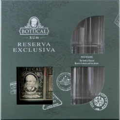Botucal Reserva Exclusiva + 2 Old Fashioned Lasergebrandete Gläser Tradition Range Geschenkset | 40 % Vol | 0,7 L