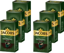 JACOBS Filterkaffee Krönung Kräftig 6 X 500g Pulver-Kaffee Gemahlen Röstkaffee
