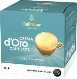 Nestlé® Nescafé Dolce Gusto Dallmayr Crema DOro Caffé Latte, Kaffeekapsel, Kaffee, 16 Kapseln -Senseo || Tassimo Verkäufe 995ead691c25f50f1da2034fd8a12413