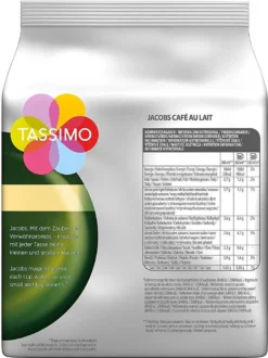 Tassimo Jacobs Café Au Lait 5er Pack, Kaffee, Kaffeekapsel, Milchkaffee Aus Gemahlenem Röstkaffee, 80 T-Discs / Portionen -Senseo || Tassimo Verkäufe 99f57c0078e24bd6d1dc6d5a09ec7261