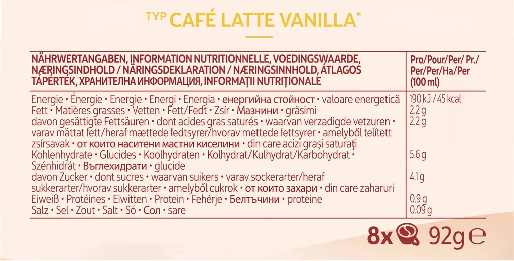 Senseo Café Latte Vanilla 10er Pack Kaffee Pads 10x 8 Pads, 80 Getränke 8 Senseo Café Latte Vanilla 10er Pack Kaffee Pads 10x 8 Pads, 80 Getränke – Bild 8